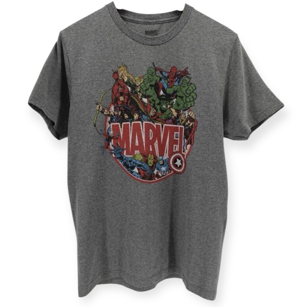 Marvel Avengers Graphic Tee Gray Short‎ Sleeve Unisex
